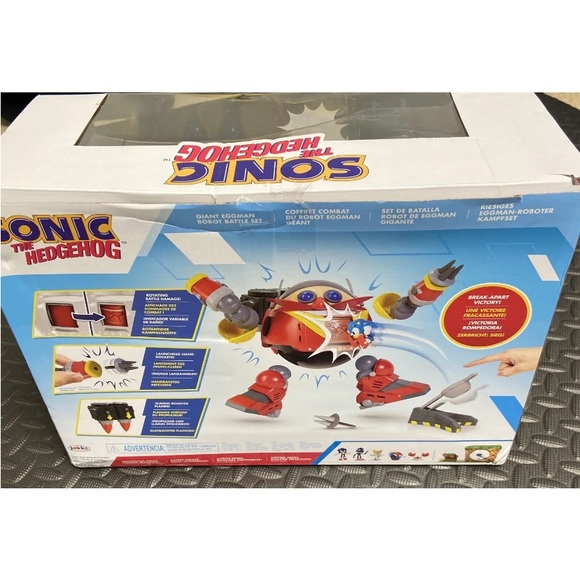 (OPEN BOX) Sonic The Hedgehog Giant Eggman Robot Battle Set with Catapult - Picture 4 of 6
